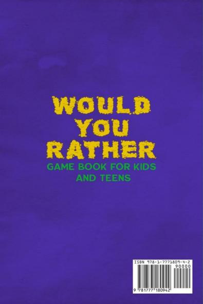 Would You Rather Game Book  for Kids and Teens - Tough Edition