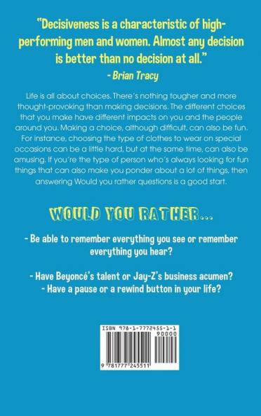 1001 Would You Rather Wacky Thought Provoking and Hilarious Questions: The Ultimate Game Book for Kids Teens and Adults