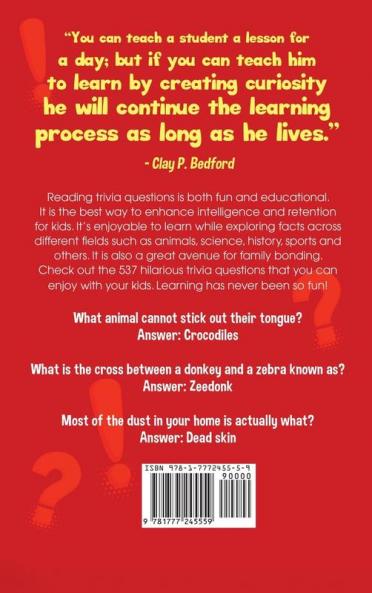 537 Hilarious Trivia Questions for Kids