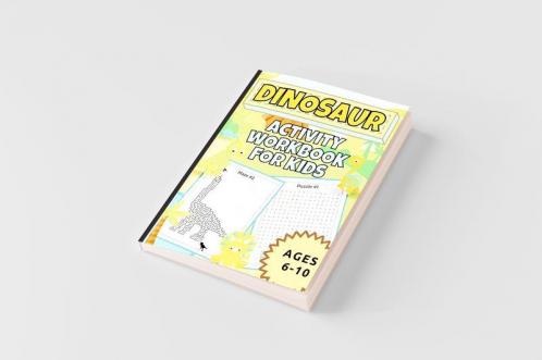 Dinosaur Activity Workbook For Kids Ages 6-10