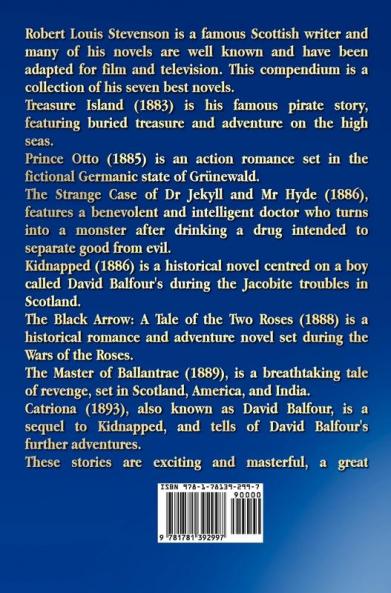 Seven Robert Louis Stevenson Novels Complete and Unabridged