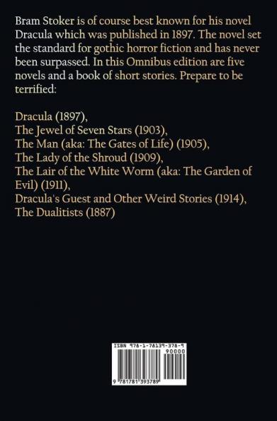 Dracula and Other Stories by Bram Stoker. (Complete and Unabridged). Includes Dracula the Jewel of Seven Stars the Man (Aka
