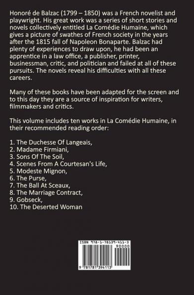The Human Comedy La Comedie Humaine Volume 4 Includes the Following Books (Complete and Unabridged)