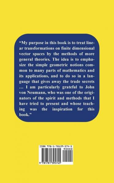 Finite-Dimensional Vector Spaces