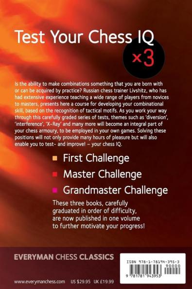 Test Your Chess IQ: First Challenge Master Challenge Grandmaster Challenge