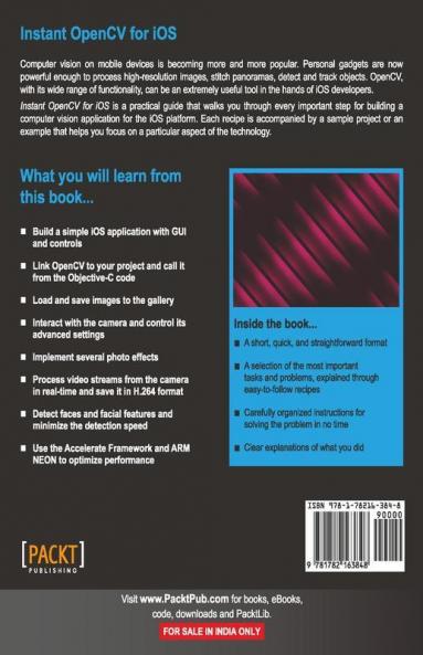 Instant OpenCV for iOS