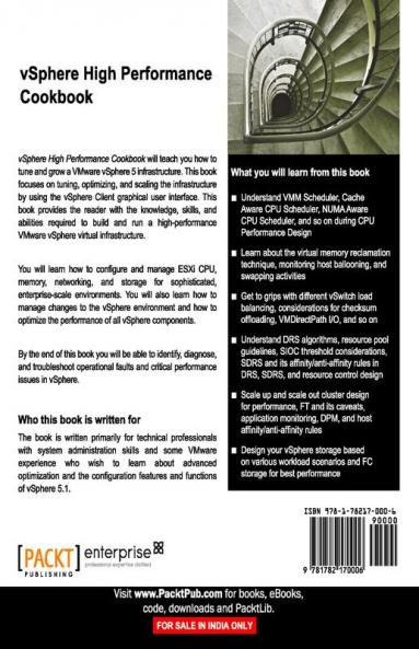 Vsphere High Performance Cookbook