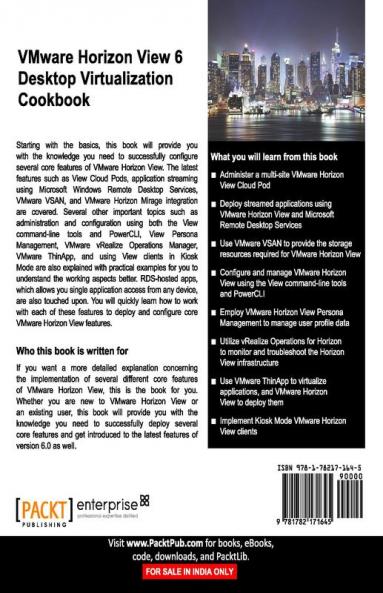 VMWare Horizon View 6.0 Desktop Virtualization Cookbook