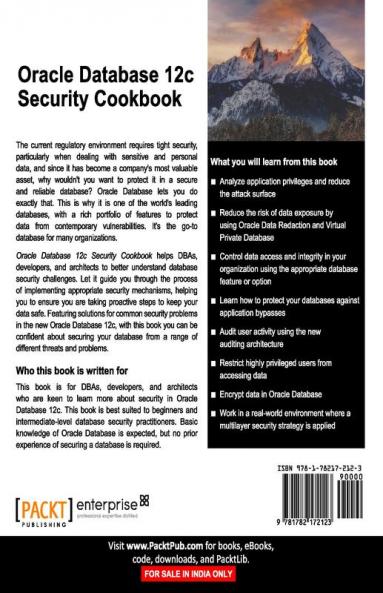 Oracle Database 12c Security Cookbook