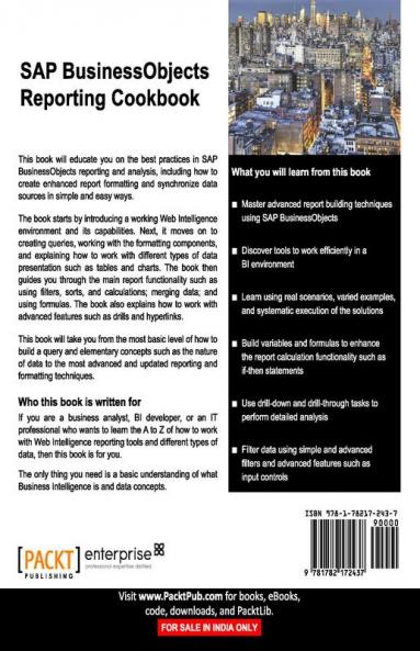 SAP BusinessObjects Reporting Cookbook