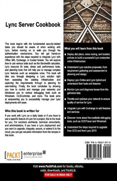 Lync Server 2013 Cookbook