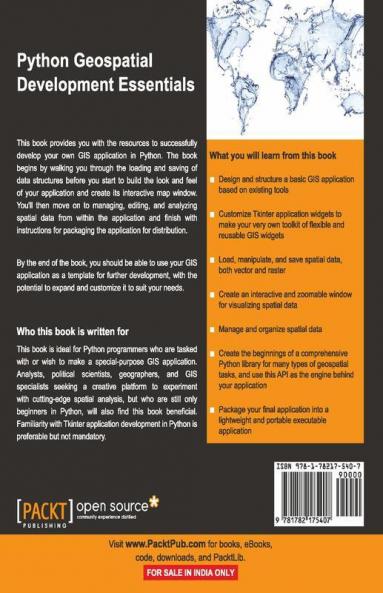 Python Geospatial Development Essentials