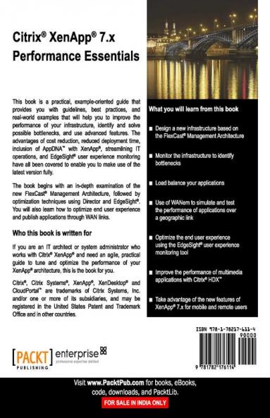 Citrix Xenapp 7.X Performance Essentials