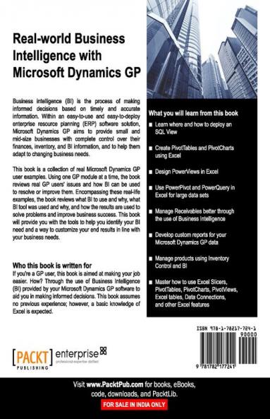 Real-world Business Intelligence with Microsoft Dynamics GP 2013