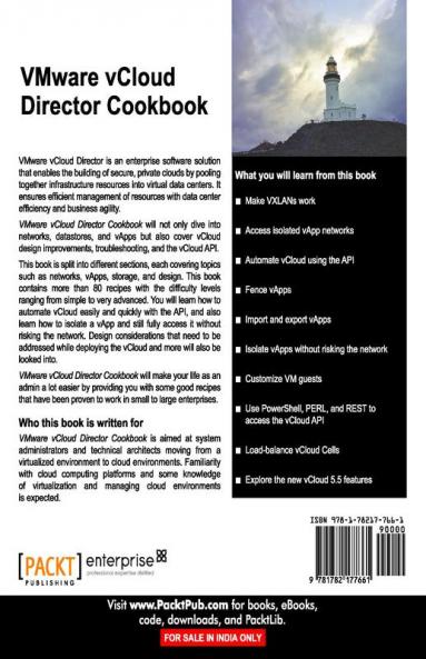 Vmware Vcloud Director Cookbook