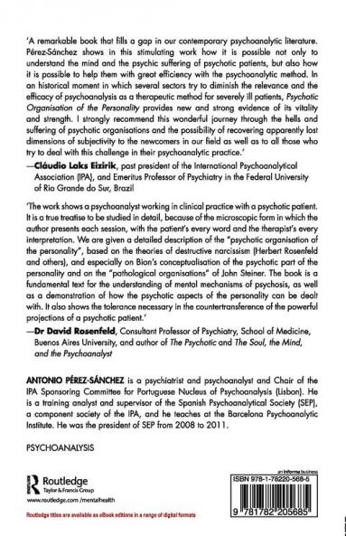 Psychotic Organisation of the Personality