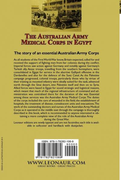 The Australian Army Medical Corps in Egypt During the First World War