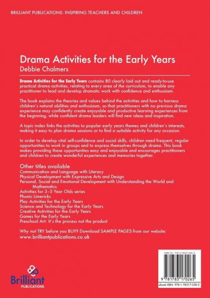 Drama Activities for the Early Years - Promoting Learning Across the Foundation Stage Curriculum