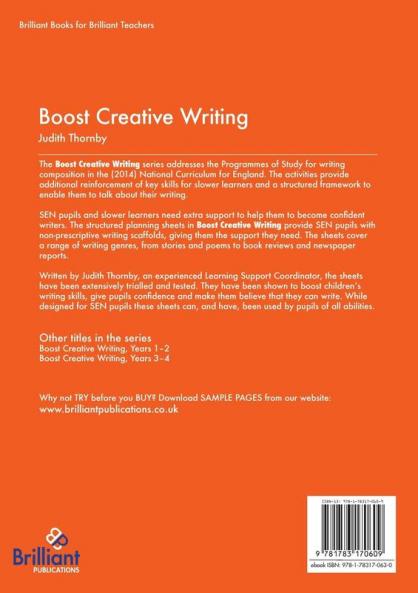 Boost Creative Writing-Planning Sheets to Support Writers (Especially Sen Pupils) in Years 5-6
