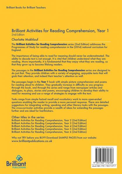 Brilliant Activities for Reading Comprehension Year 1 (2nd Edition)