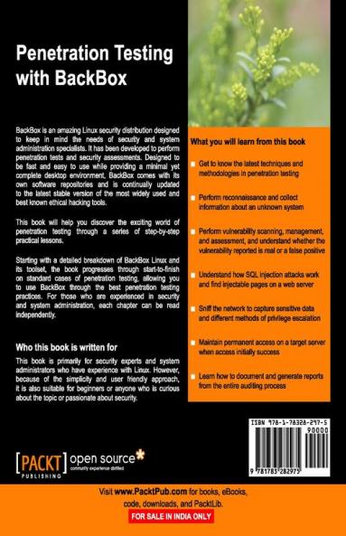 Penetration Testing with Backbox