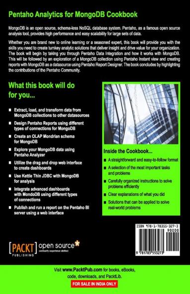 Pentaho Analytics for MongoDB Cookbook