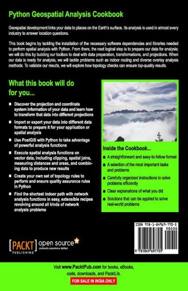 Python Geospatial Analysis Cookbook