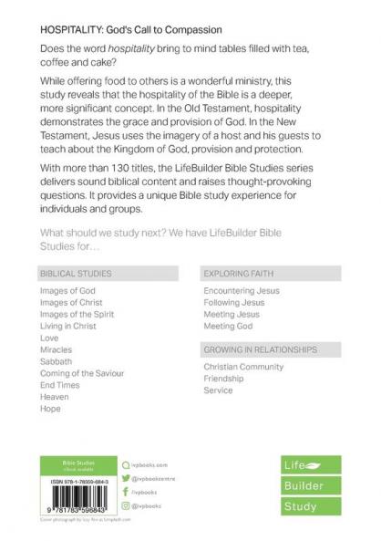 Hospitality (Lifebuilder Study Guides): GOD'S CALL TO COMPASSION (Lifebuilder Bible Study Guides 120)