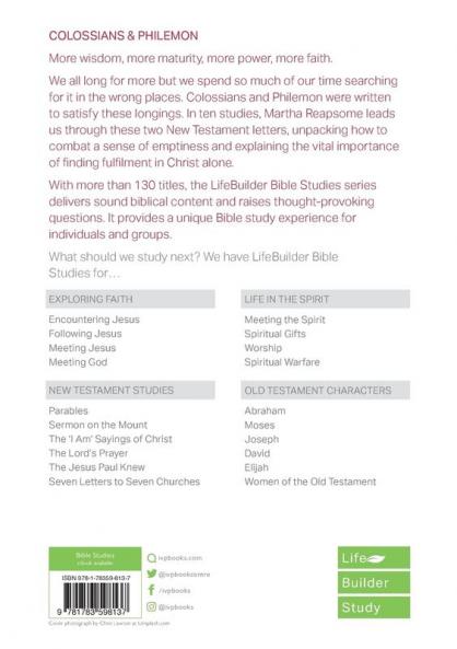 Colossians & Philemon (Lifebuilder Study Guides) (Lifebuilder Bible Study Guides 203)