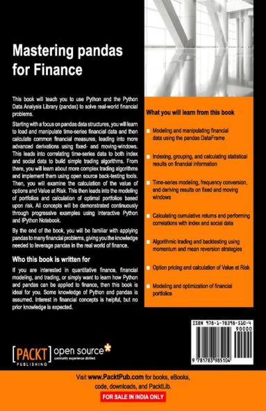 Mastering Pandas for Finance