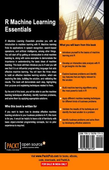 R Machine Learning Essentials