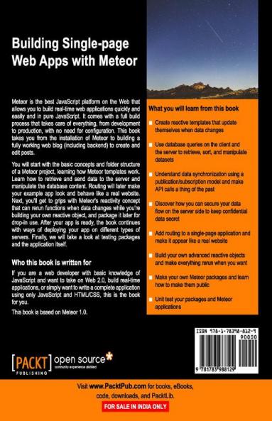 Building Single-page Web Apps with Meteor