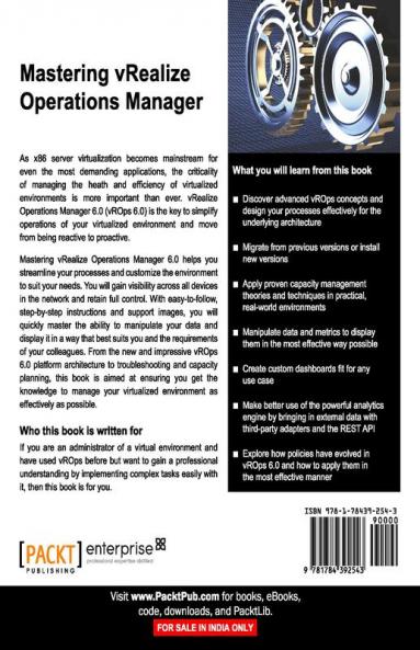 Mastering vRealize Operations Manager