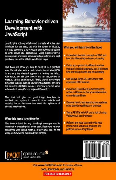 Learning Behavior-driven Development with JavaScript