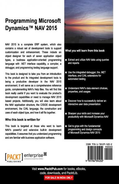 Programming Microsoft Dynamics��� NAV 2015
