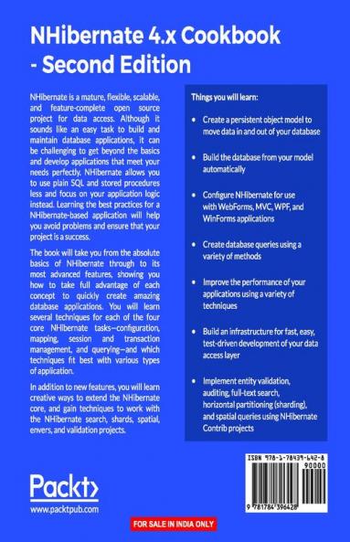 NHibernate 4.x Cookbook - Second Edition