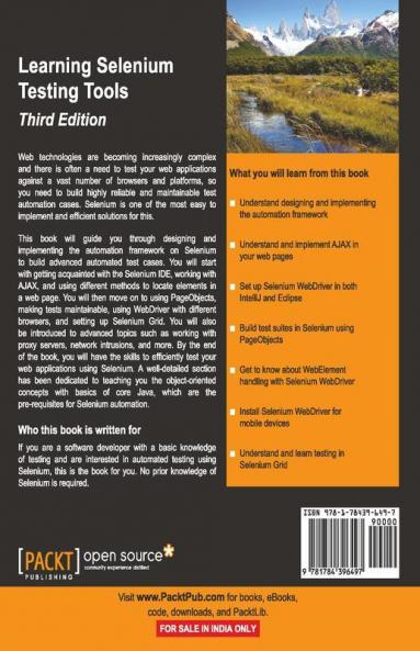 Learning Selenium Testing Tools - Third Edition