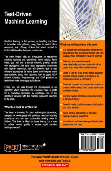 Test-Driven Machine Learning