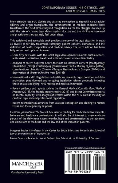 Medicine patients and the law