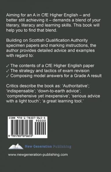 Aiming for an A in CfE Higher English