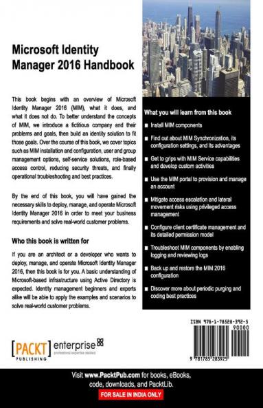 Microsoft Identity Manager 2016 Handbook