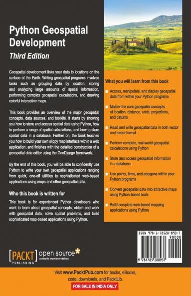 Python Geospatial Development - Third Edition
