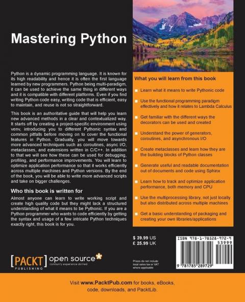 Mastering Python