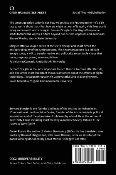 The Neganthropocene: 1 (Critical Climate Chaos: Irreversibility)