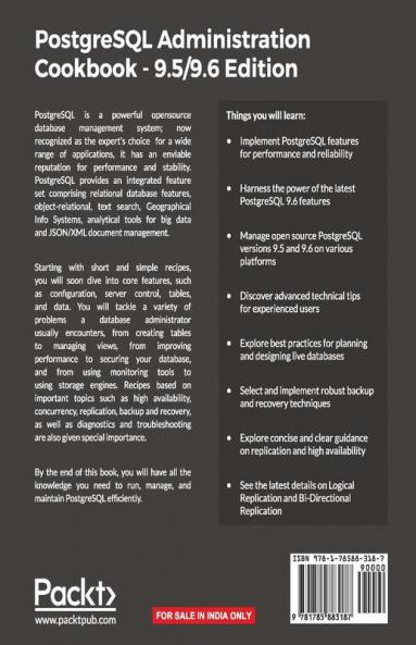 PostgreSQL Administration Cookbook 9.5/9.6 Edition