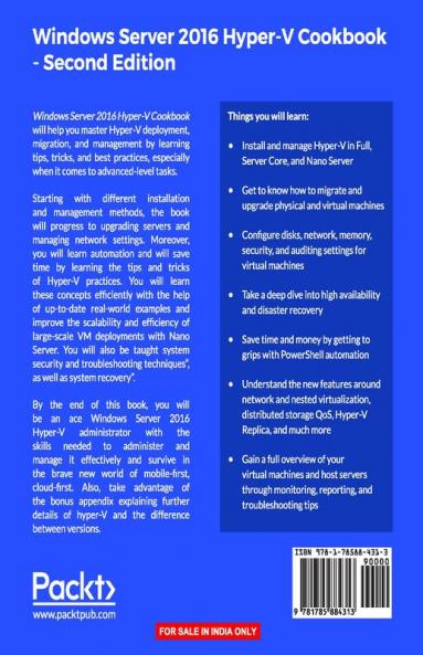 Windows Server 2016 Hyper-V Cookbook - Second Edition