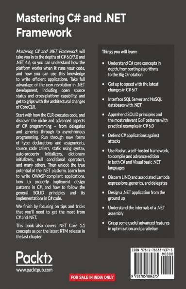 Mastering C# and .NET Framework
