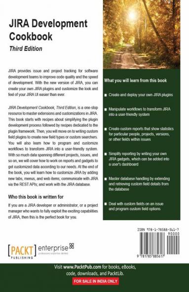 JIRA Development Cookbook - Third Edition