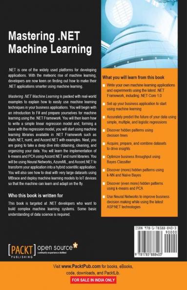 Mastering .NET Machine Learning