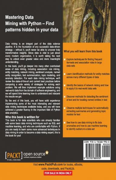 Mastering Data Mining with Python - Find patterns hidden in your data